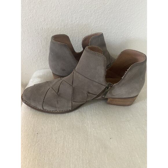 Seychelles Garnet Hill Seychelles Woven Ankle Bootie Boots Womens Size 9 Gray - Picture 3 of 8